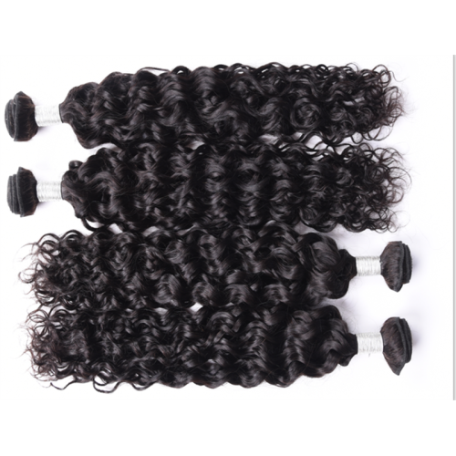7A indiana Water Wave virgin hair Bundles Remy Human Hair Natural Color